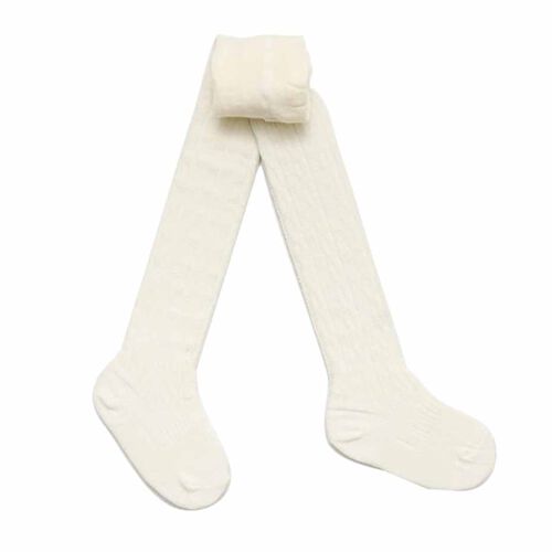 Lamington Socks Merino Wool Cable Tights Natural 0M-2Y