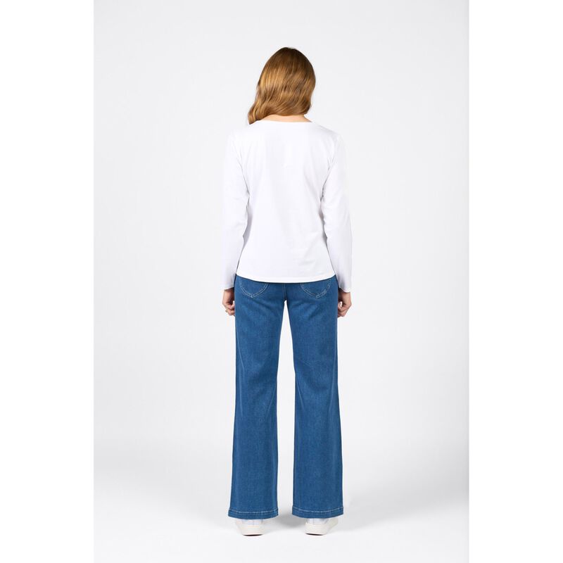 Vassalli V Neck Long Sleeve Top image number 7