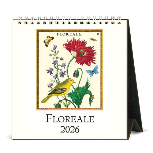 Cavallini Floreale 2026 Desk Calendar
