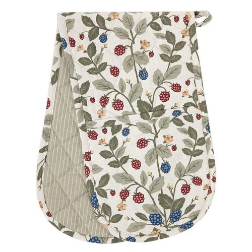 Wallace Cotton Wildberry Double Oven Glove