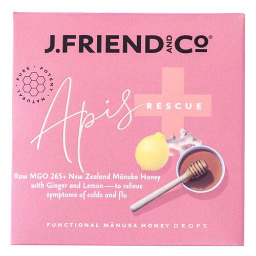 J. Friend and Co. Pure Honey Lemon and Ginger Drop - Rescue