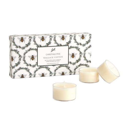 Wallace Cotton Christmas Pine Tealights