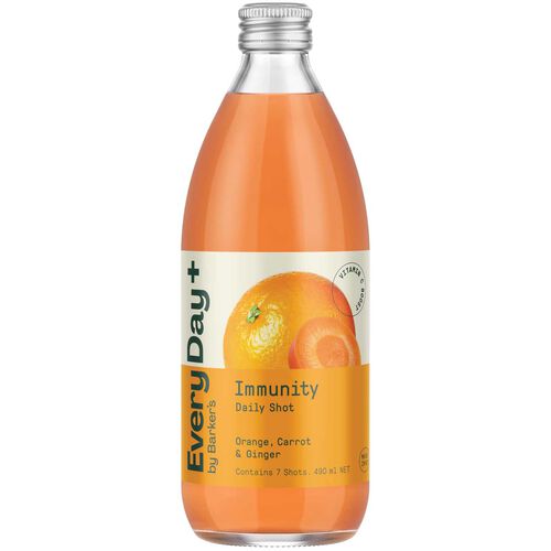 Barker's Orange, Carrot & Ginger Immunity Daily Shot 490ml
