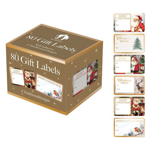 Image Gallery Trad Boxed Christmas Gift Labels x 80