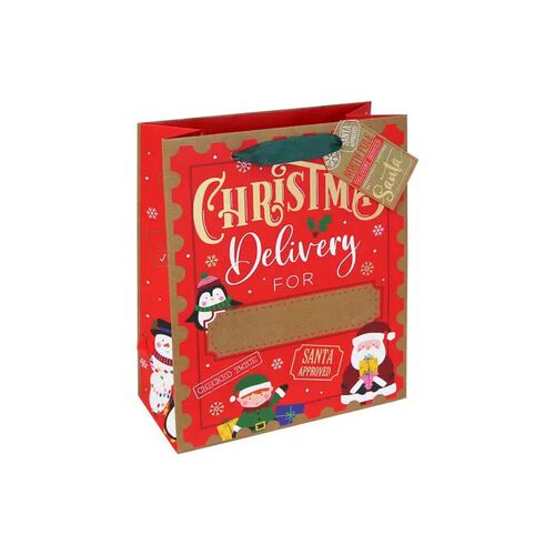 Paperie Eurowrap Christmas Delivery Personalise Medium Gift Bag