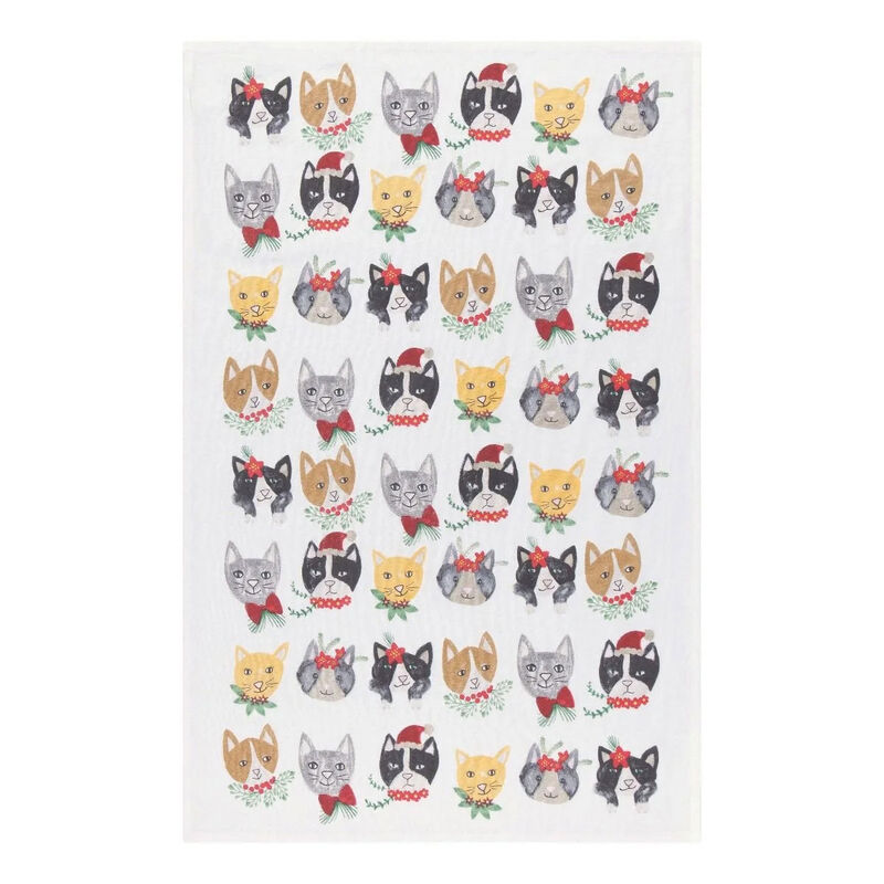 Danica Meowy Christmas Tea Towels Set Of 3 image number 2