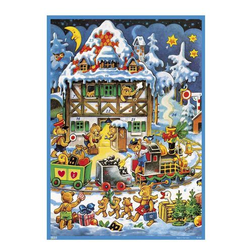 Korsch Verlag Teddy Bears Advent Calendar Poster 2026