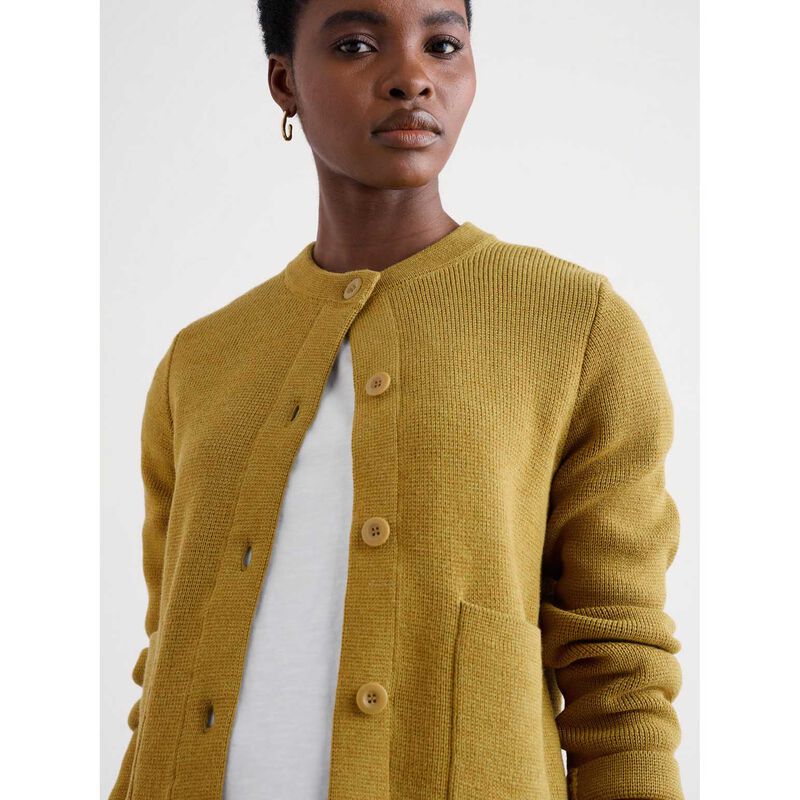 Seasalt Cornwall Rock Lily Knitted Jacket Pear image number 2