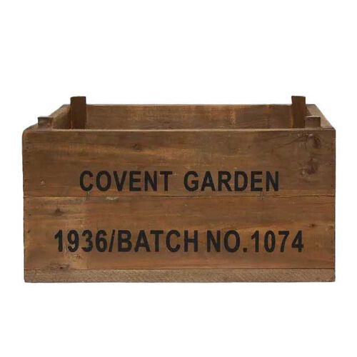 French Country Covent Garden Wooden Crate Small