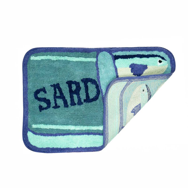 Sass & Belle Sardine Tufted Bath Mat image number 1