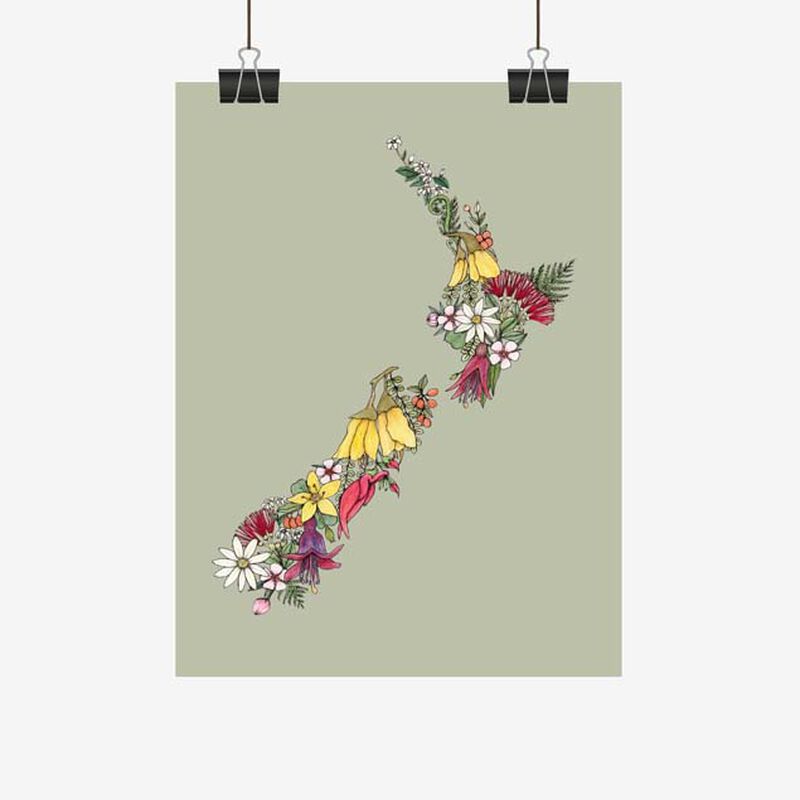 NZ Flora Tea Towel image number 1