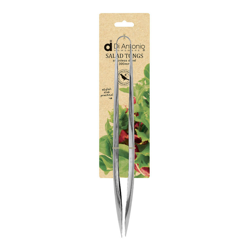 Di Antonio Salad Tongs Polished Stainless Steel 295mm image number 1