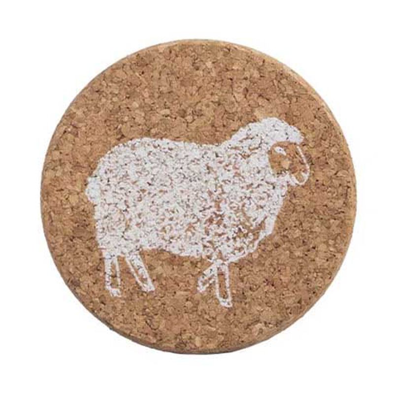 Selbrae House Single Cork Coaster Sheep image number 0
