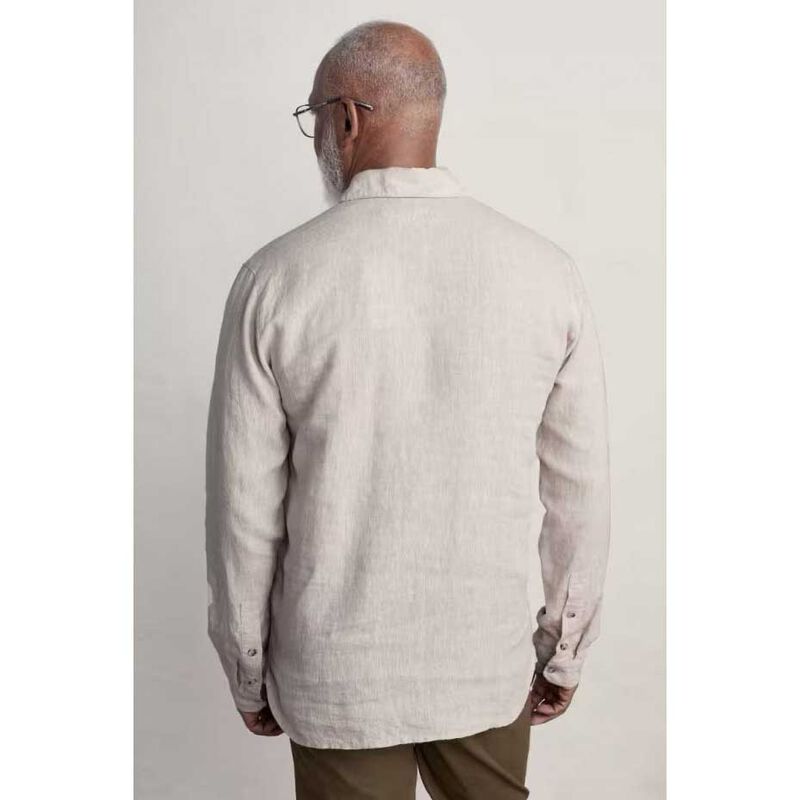 Seasalt Cornwall Mens Artist's Shirt Undyed Linen image number 1