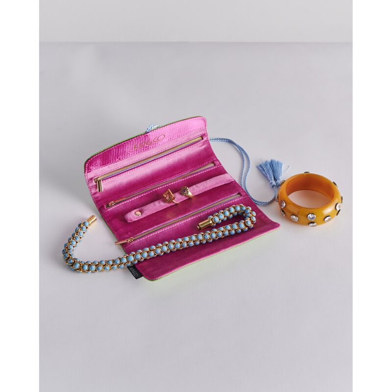 Kip&Co Kaleidoscope Velvet Jewellery Roll image number 1