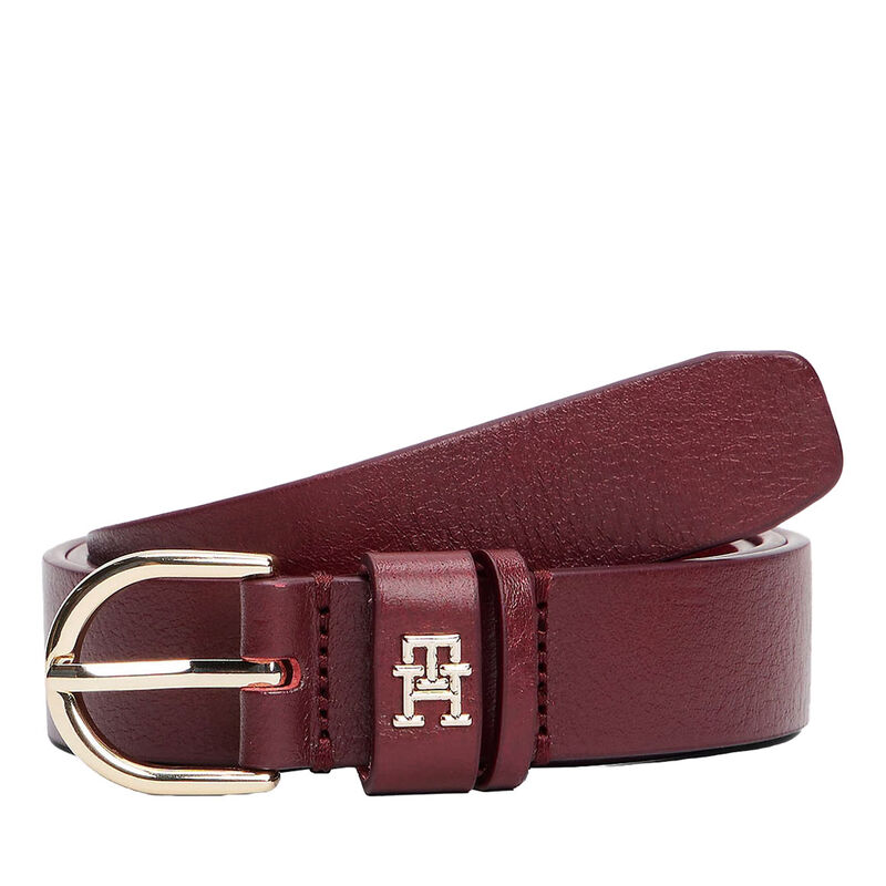 Tommy Hilfiger Essential TH Monogram Leather Belt image number 0