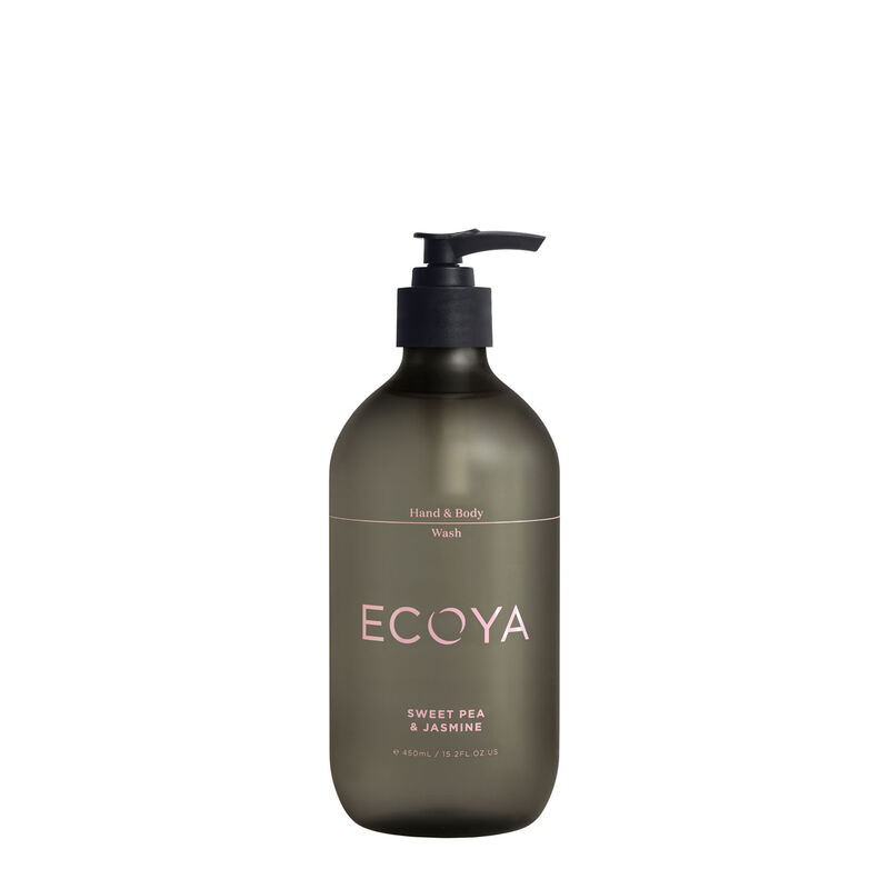 ECOYA Sweet Pea & Jasmine Hand & Body Wash 450ml image number 0