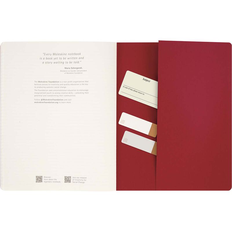 Moleskine Cahier Journal Student XXL Ruled Red image number 3