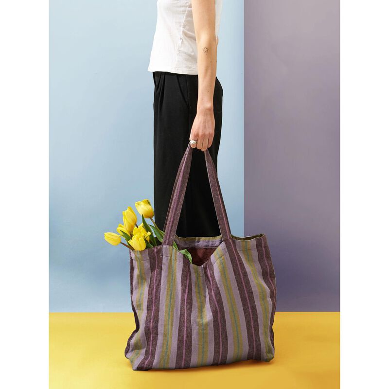 Citt&agrave; Biarritz Striped Market Bag image number 2