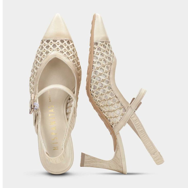 Hispanitas Giorgia Raffia Slingback Heel image number 3