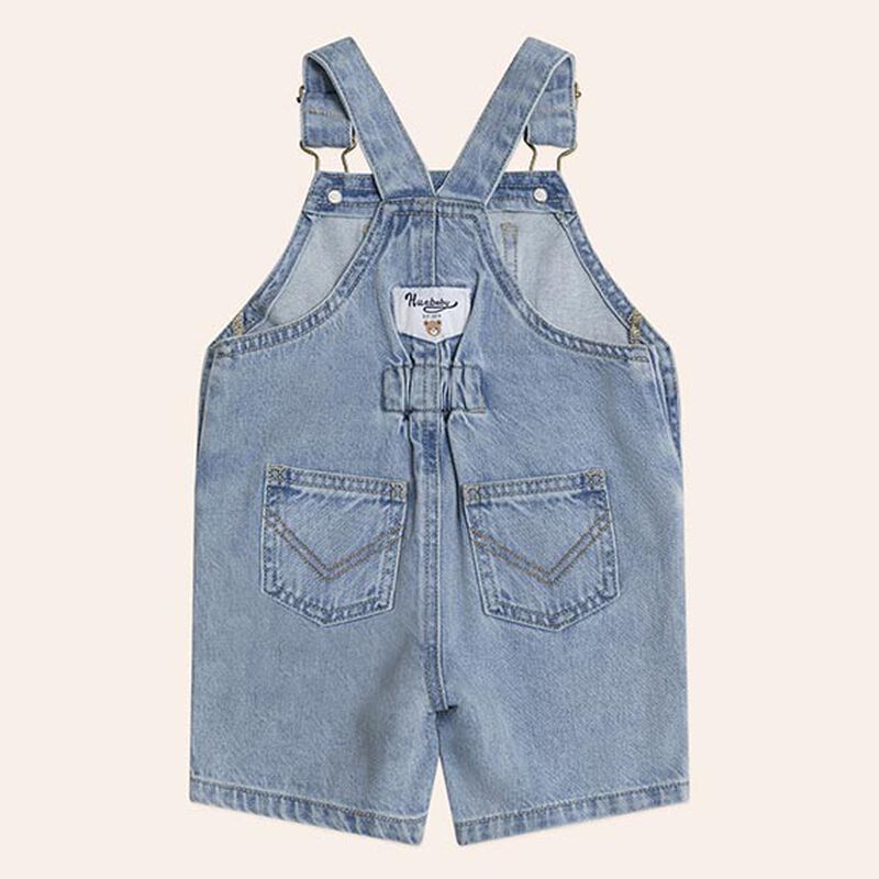 Huxbaby Dreamy Denim Short Overalls image number 1