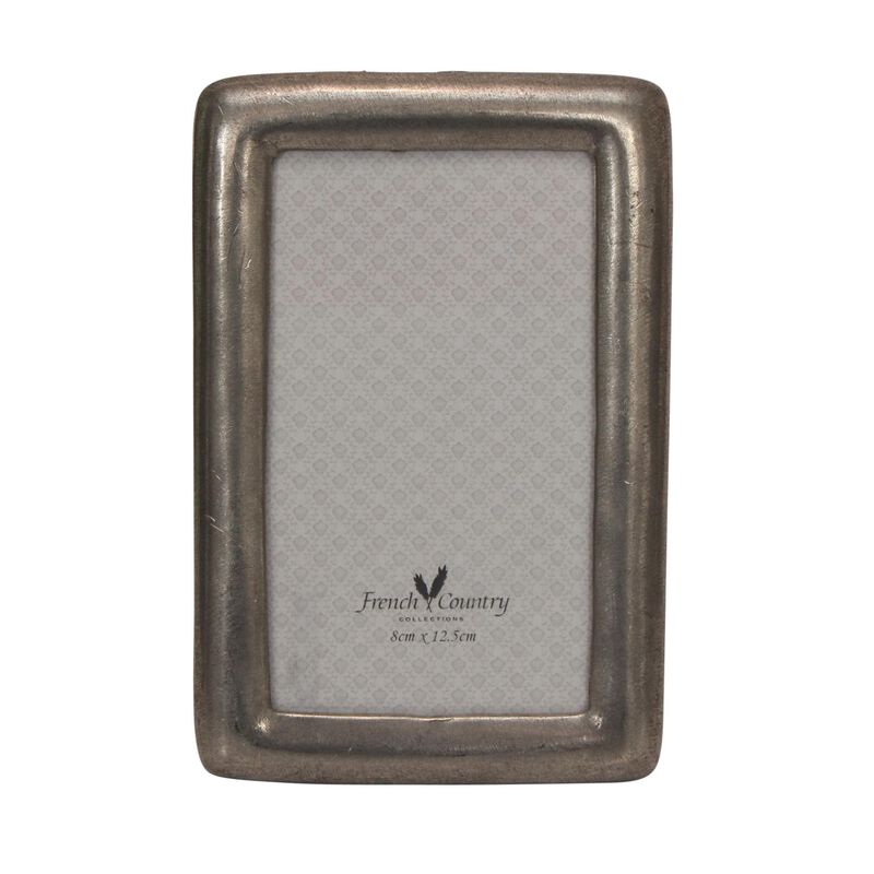 French Country Rounded Pewter Photoframe 5x3.5" image number 0