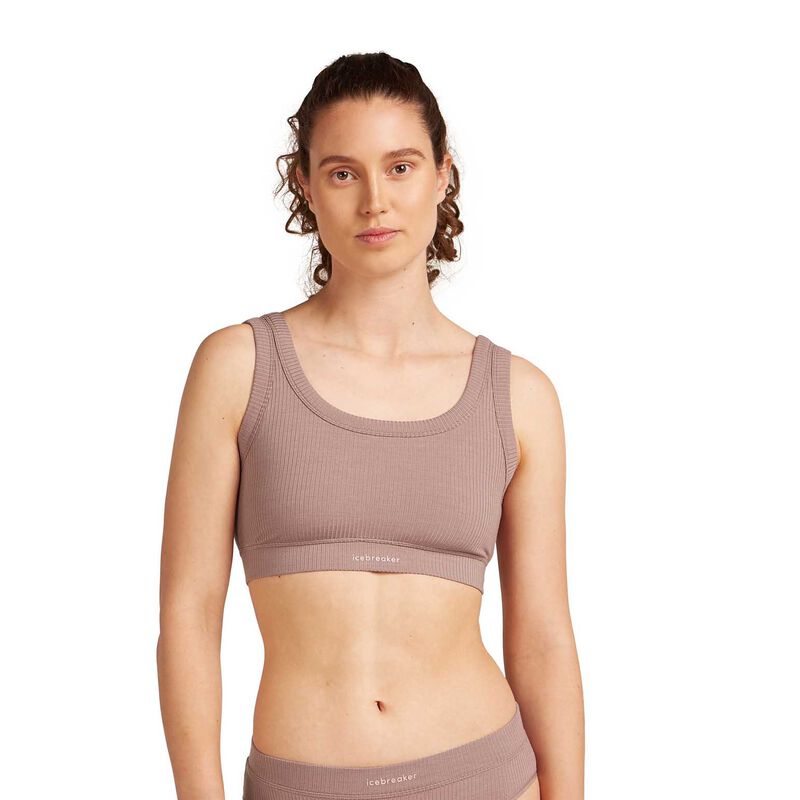 Icebreaker W Merino Blend Rib Lotus Bra image number 4