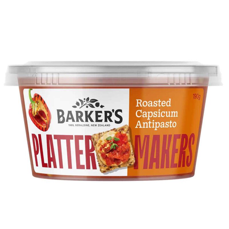 Barker's Platter Makers Roasted Capsicum Antipasto 190g image number 0