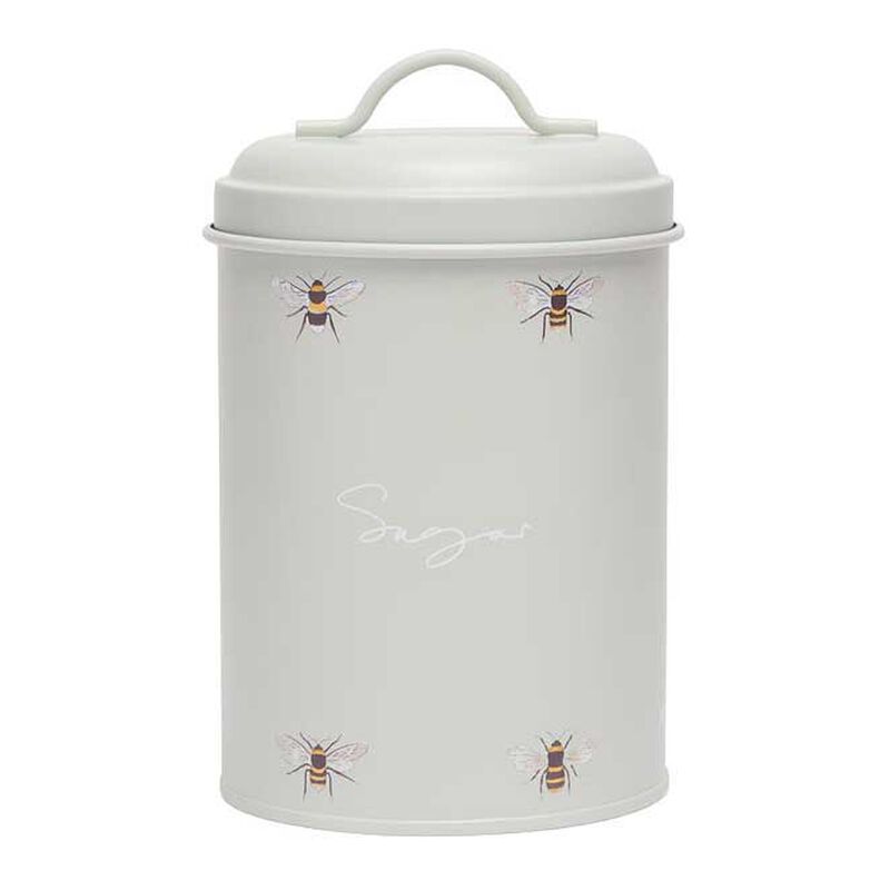 Sophie Allport Storage Tin - Sugar - Bees - Green image number 0