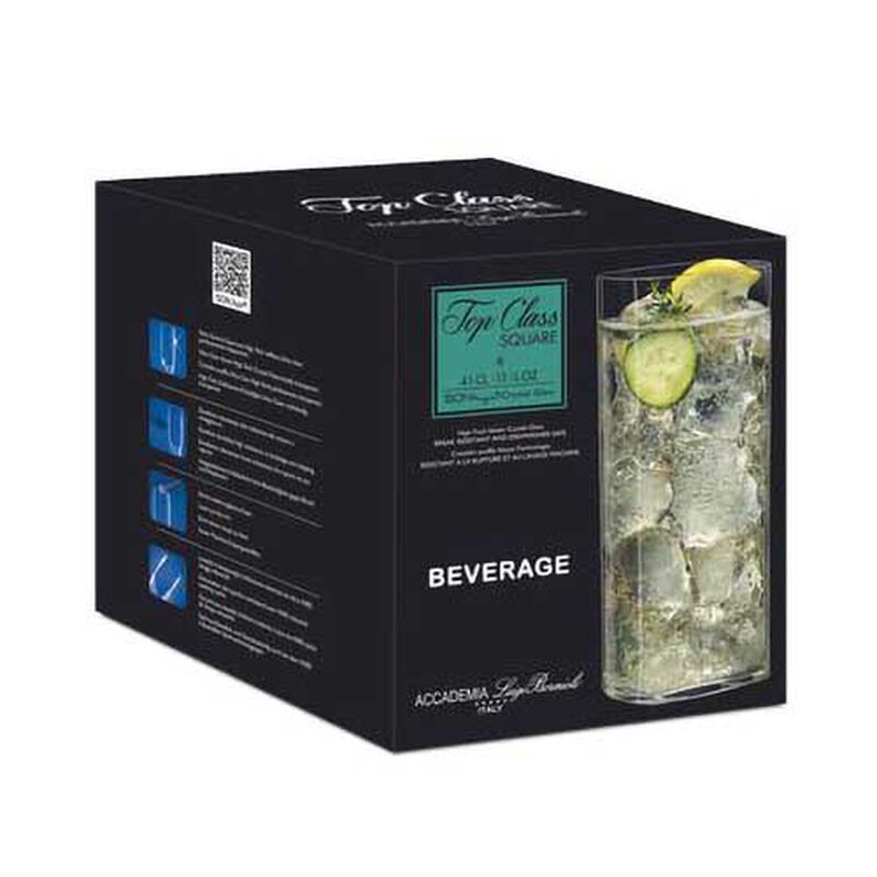 Luigi Bormioli Top Class Square HiBall Tumblers 410ml - Set Of 4 image number 2