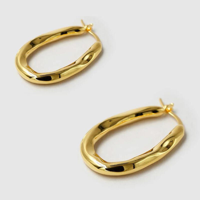 Brie Leon Organica Bent Hoop Earrings image number 1