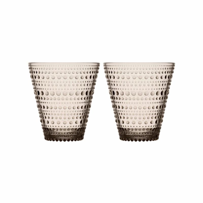 iittala Kastehelmi Tumbler 300ml Pair Linen image number 0