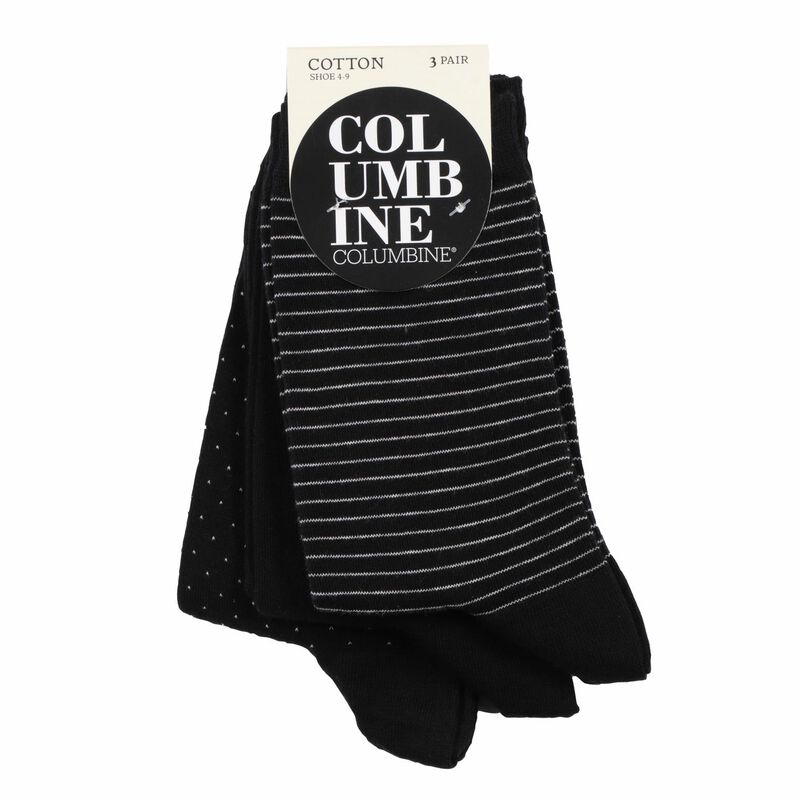 Columbine 3 Pair Cotton Socks image number 0