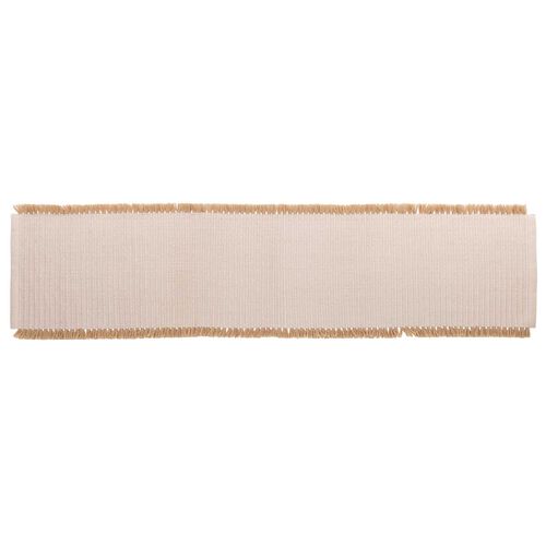 Amalfi Isla Fringe Table Runner - Natural