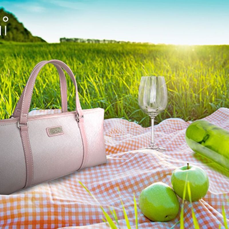 D.Line Insulated Wine Purse Blush image number 1