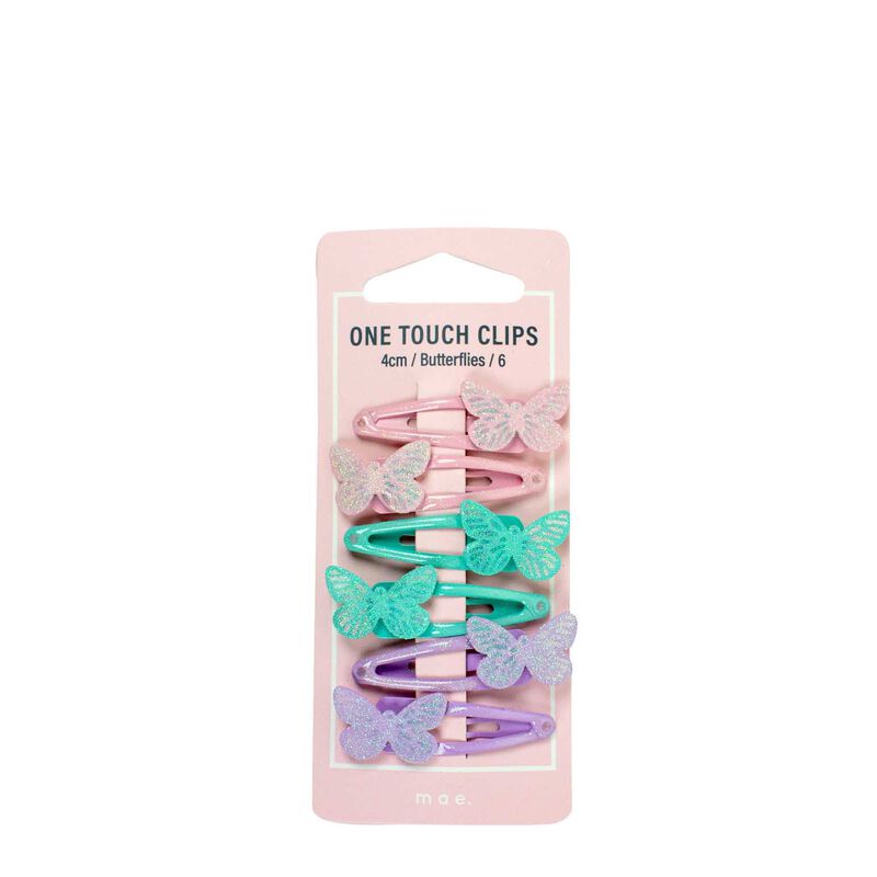 Mae One Touch Butterfly Clips 6-Pack image number 0
