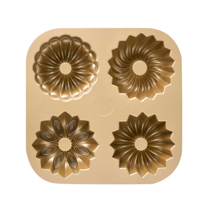 Bakemaster Assorted Mini Bundt Pan, 24 X 24 X 4.5cm - Champagne image number 2