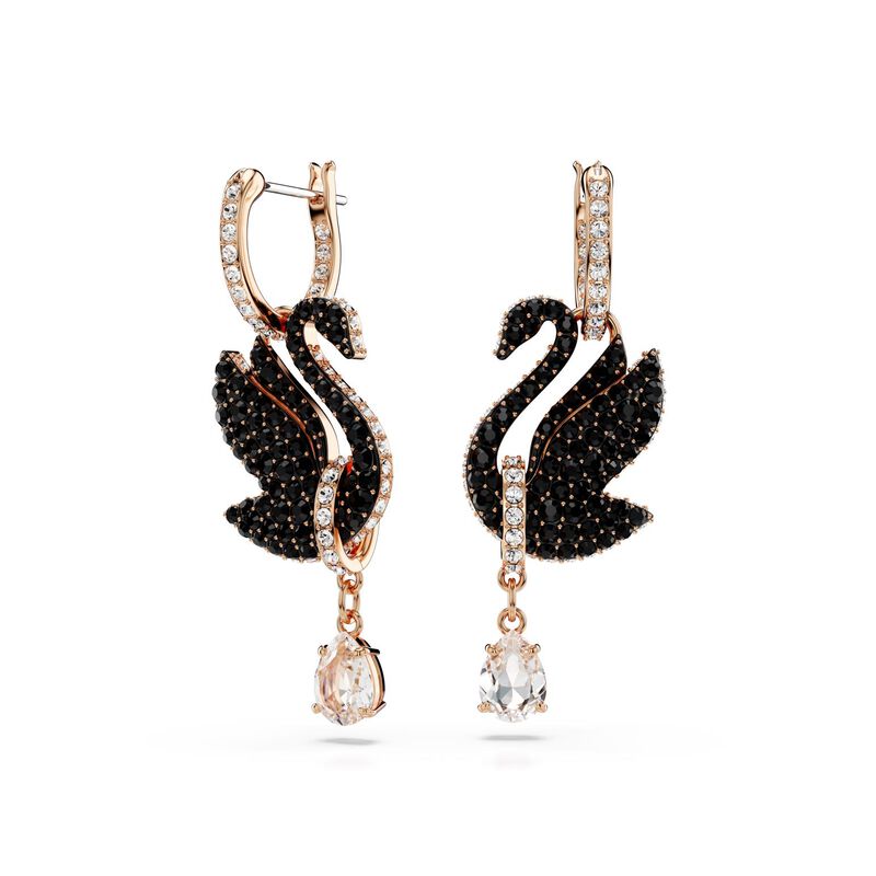 Swarovski Swan Drop Earrings image number 0