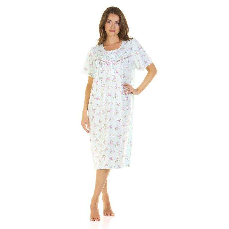 La Marquise Primrose In Bloom Cotton Rich Short Sleeve Nightdress image number 0