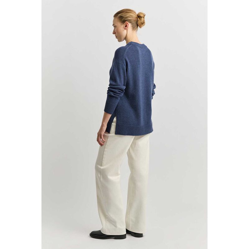 Toorallie Relaxed Longline Crew Jumper image number 1