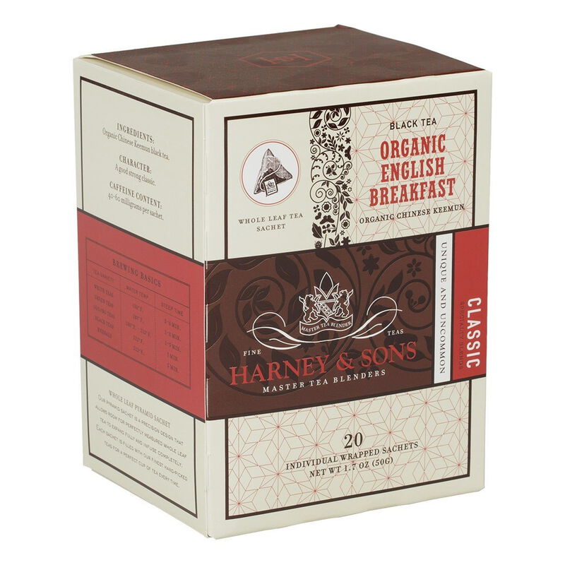 Harney & Sons Organic English Breakfast 20 Sachet Box image number 0