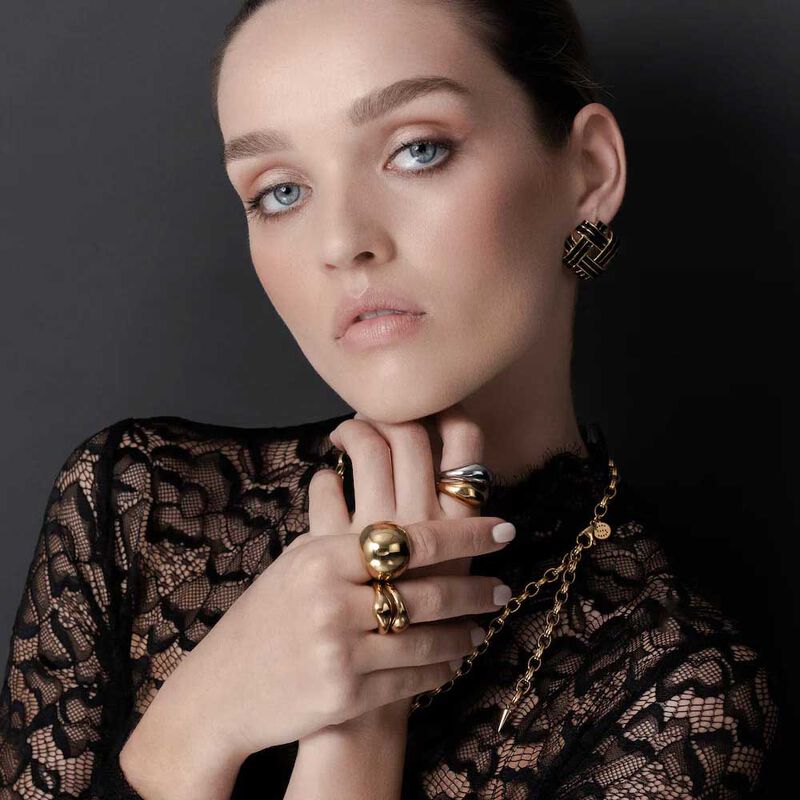 Silk & Steel Fusion Ring Set image number 1