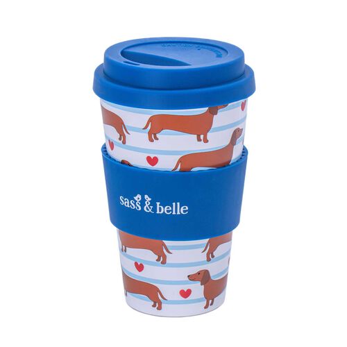 Sass & Belle Sausage Dog Travel Coffee Cup