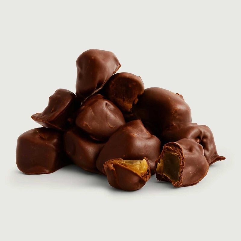 Chocolate Brown Artisan Chocolates Ginger 53% Dark 150g image number 1