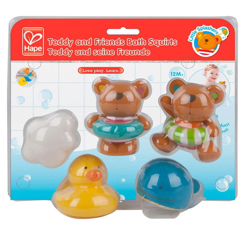 Hape Teddy and Friends Bath Squirts image number 0