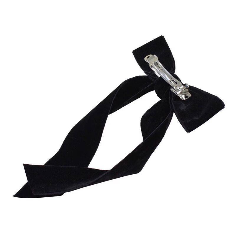 Adorn By Mae Barette Velvet Bow Black image number 2