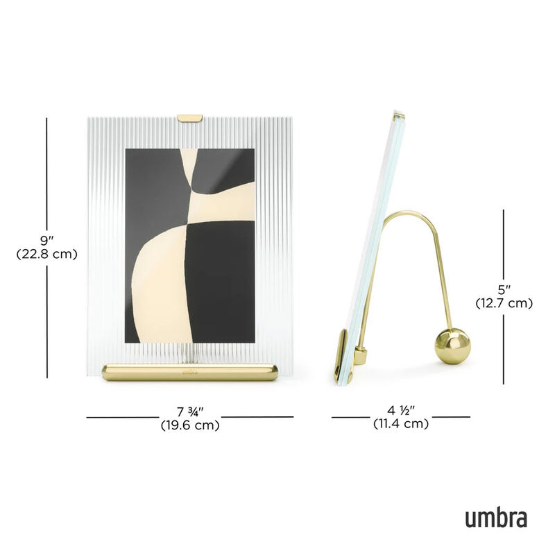 Umbra Flute Picture Frame 5x7 Brass image number 3