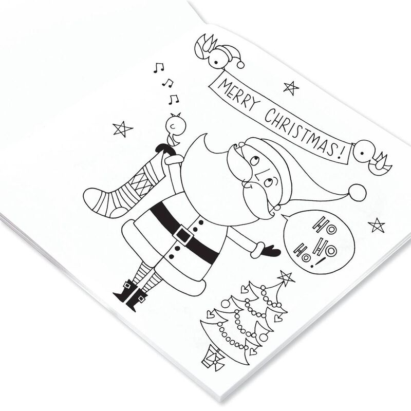 Rachel Ellen Santa, Rudolph, Penguin Colouring Book image number 1