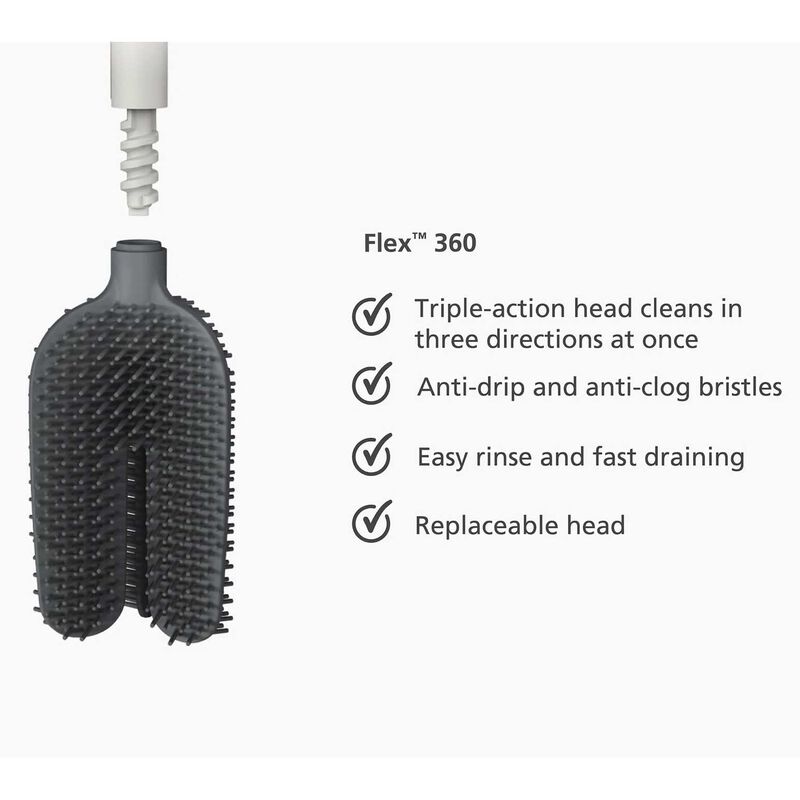 Joseph Joseph Flex Toilet Brush - Black image number 3