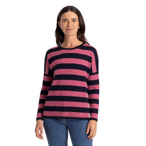 Royal Merino Striped Drop Shoulder Jumper